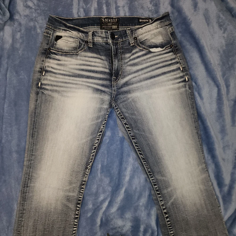 Salvage By Buckle Mens Straight Jeans - Picture 4 of 5